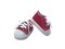 18 Inch Doll Shoes- Red Canvas Sneakers Fits 18 Inch Kennedy and Friends Dolls and Other 18 Inch Dolls